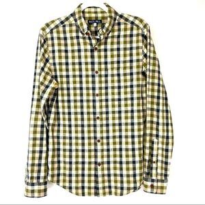 ALEX Mill Huck Berry Flannel Plaid Button Up size small